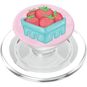PopSockets Phone Grip – Strawberry Basket PopSockets PopGrip for MagSafe(Magnetic PopGrip)