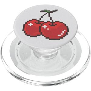 PopSockets Phone Grip & Stand – 8 Bit Cherries PopSockets PopGrip for MagSafe(Magnetic PopGrip)