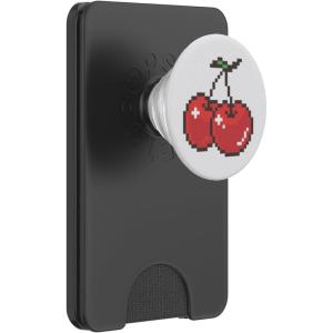 PopSockets Phone Grip & Stand – 8 Bit Cherries PopSockets PopGrip for MagSafe(Magnetic PopWallet)