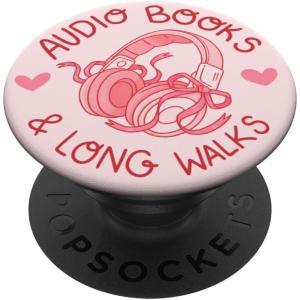 PopSockets Phone Grip & Stand – Audiobooks & Long Walks PopSockets PopGrip for MagSafe(Adhesive PopGrip)