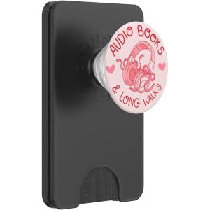PopSockets Phone Grip & Stand – Audiobooks & Long Walks PopSockets PopGrip for MagSafe(Magnetic PopWallet)