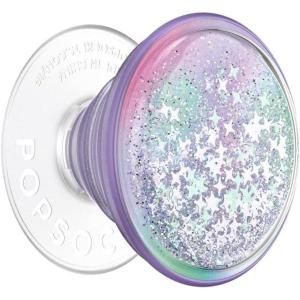 PopSockets Phone Grip for MagSafe with Kickstand, Magnetic Stand, Swappable Top, Secure Hold for iPhone MagSafe Cases, Phone & Tablet Grip – Tidepool Lava Lamp Absinthe(Squishy Unicorn Magic Adhesive)