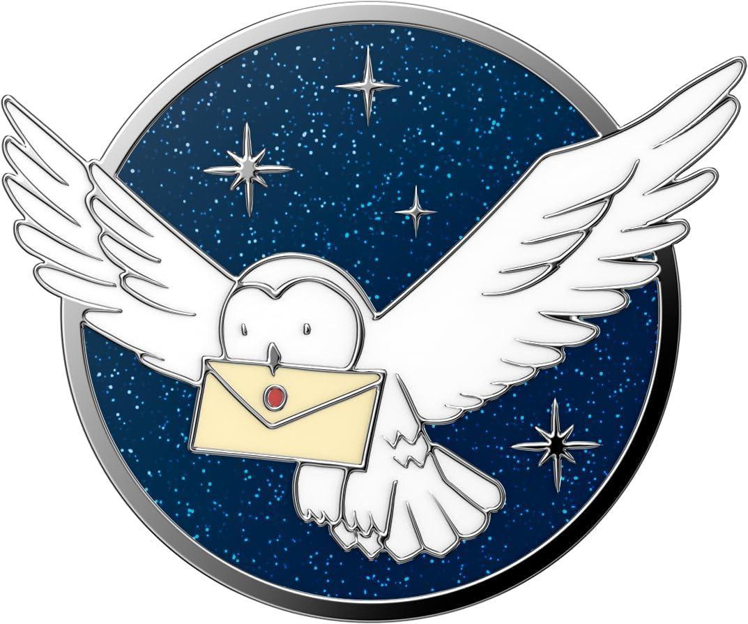 imagePopSockets Phone Grip for MagSafe Secure Magnetic Phone Grip amp Stand HandsFree Kickstand Wireless Charging Compatible Harry Potter Enamel Deathly HallowsHedwig