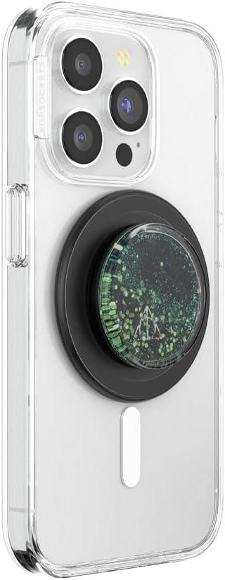 imagePopSockets Phone Grip for MagSafe Secure Magnetic Phone Grip amp Stand HandsFree Kickstand Wireless Charging Compatible Harry Potter Enamel Deathly HallowsTheres Only Power