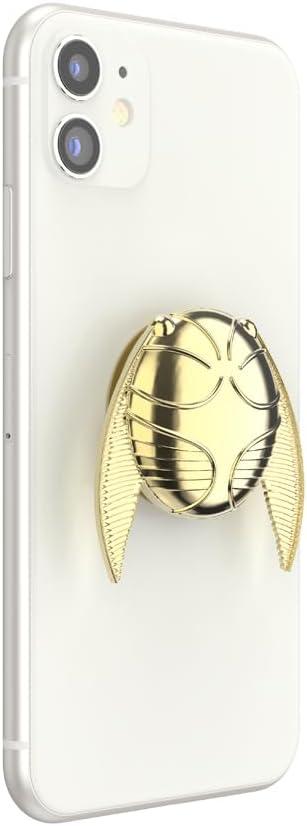 imagePopSockets Phone Grip for MagSafe Secure Magnetic Phone Grip amp Stand HandsFree Kickstand Wireless Charging Compatible Harry Potter Enamel Deathly HallowsGolden Snitch