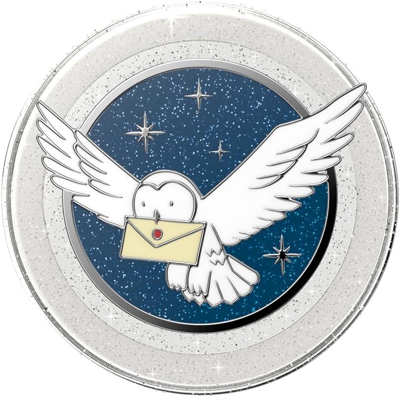 imagePopSockets Phone Grip for MagSafe Secure Magnetic Phone Grip amp Stand HandsFree Kickstand Wireless Charging Compatible Harry Potter Enamel Deathly HallowsEnamel Hedwig