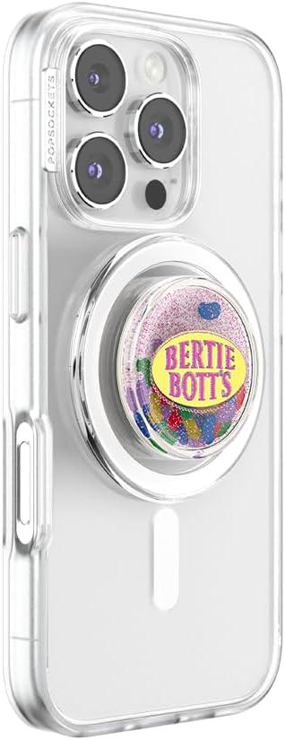 imagePopSockets Phone Grip for MagSafe with Kickstand Magnetic Stand Swappable Top Secure Hold for iPhone MagSafe Cases Phone amp Tablet Grip Harry Potter Tidepool Bertie Botts