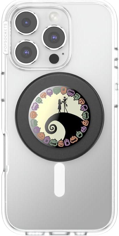 imagePopSockets Phone Grip with Expanding Kickstand Adhesive Grip Nightmare Before Christmas Nightmare IconEnamel Scary Love Dusk