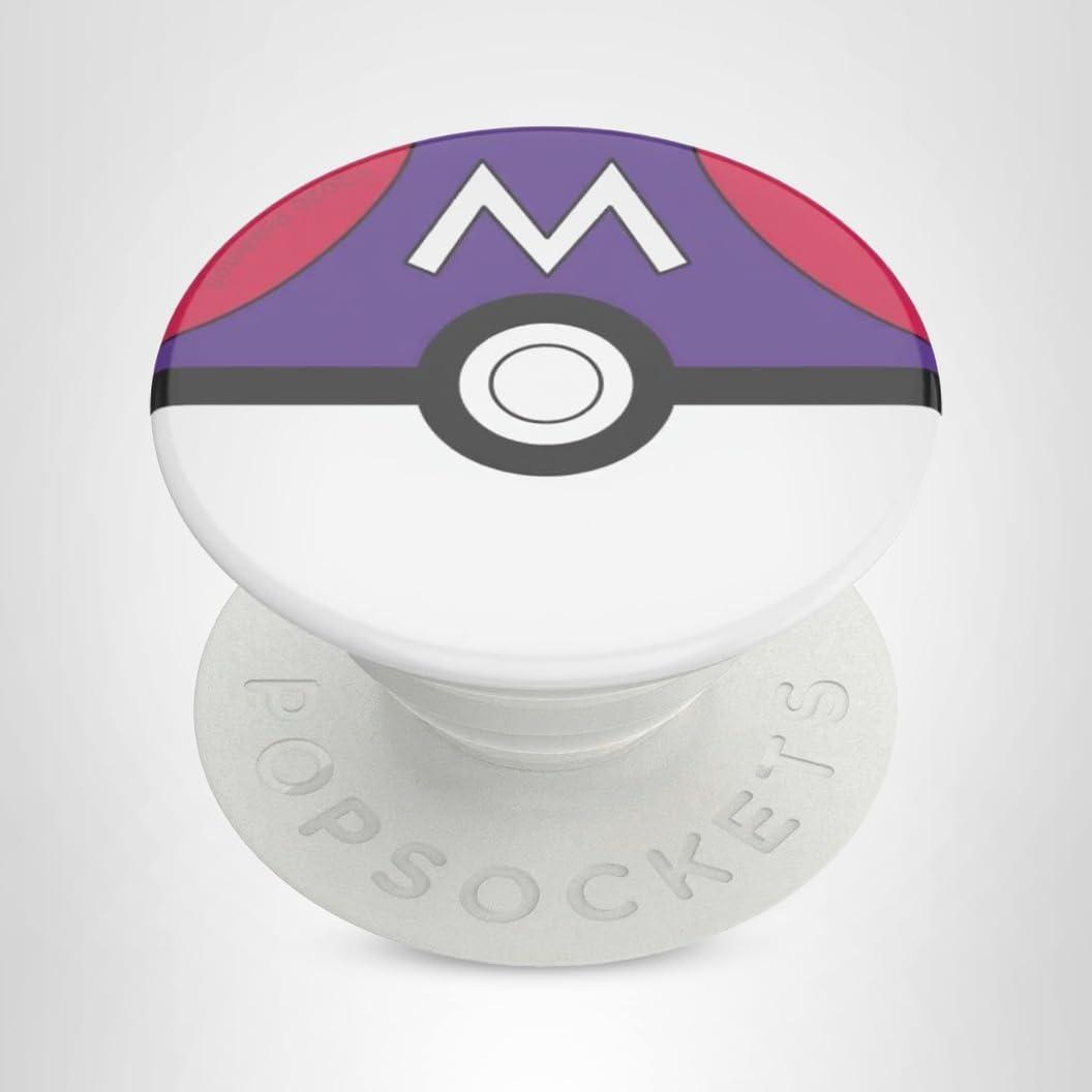 imagePopSockets Phone Grip with Expanding Kickstand Adhesive Grip PopOut POKEMON Hey PikachuMaster Ball