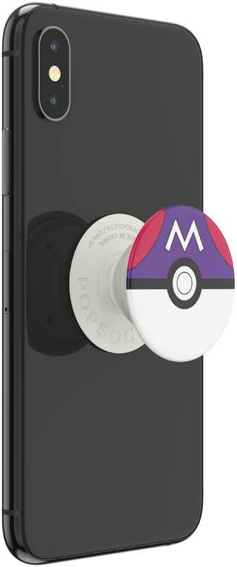 imagePopSockets Phone Grip with Expanding Kickstand Adhesive Grip PopOut POKEMON Hey PikachuMaster Ball