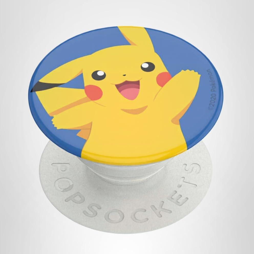 imagePopSockets Phone Grip with Expanding Kickstand Adhesive Grip PopOut POKEMON Hey PikachuPikachu Knocked