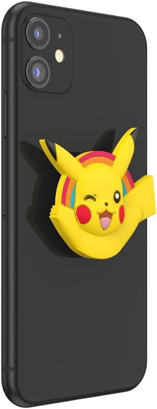 imagePopSockets Phone Grip with Expanding Kickstand Adhesive Grip PopOut POKEMON Hey PikachuPikachu PopOut