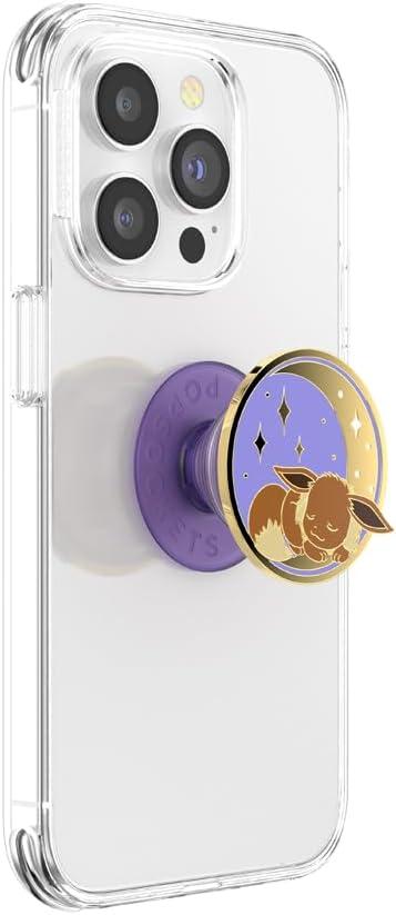 imagePopSockets Phone Grip with Expanding Kickstand Adhesive Grip PopOut POKEMON Hey PikachuSleeping Eevee