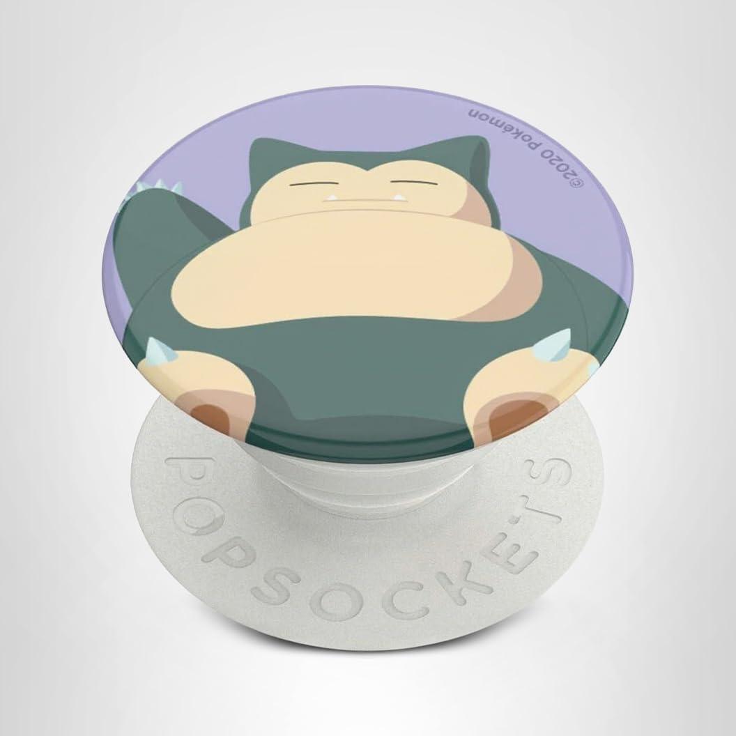 imagePopSockets Phone Grip with Expanding Kickstand Adhesive Grip PopOut POKEMON Hey PikachuSnorlax Knocked