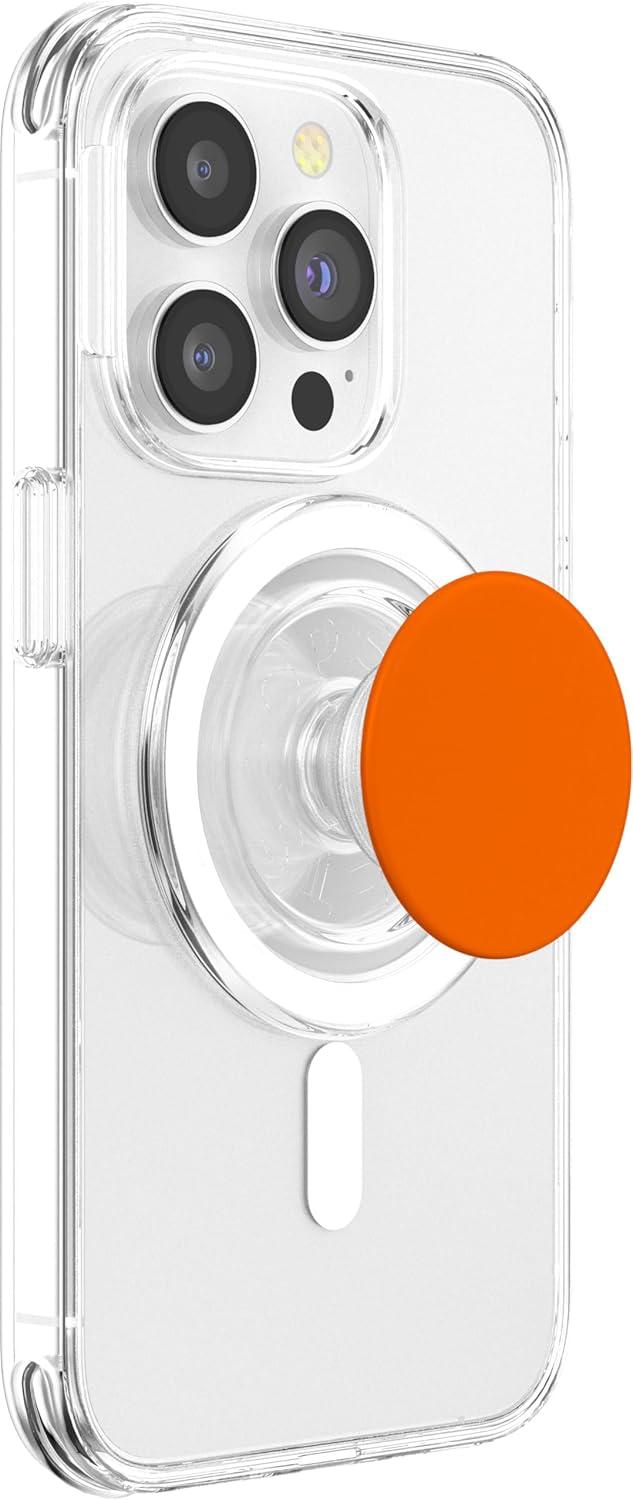 imagePopSockets Phone Grip with Kickstand Bright Orange PopSockets Adhesive PopGripMagnetic PopGrip