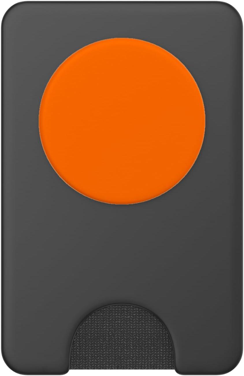 imagePopSockets Phone Grip with Kickstand Bright Orange PopSockets Adhesive PopGripMagnetic PopWallet