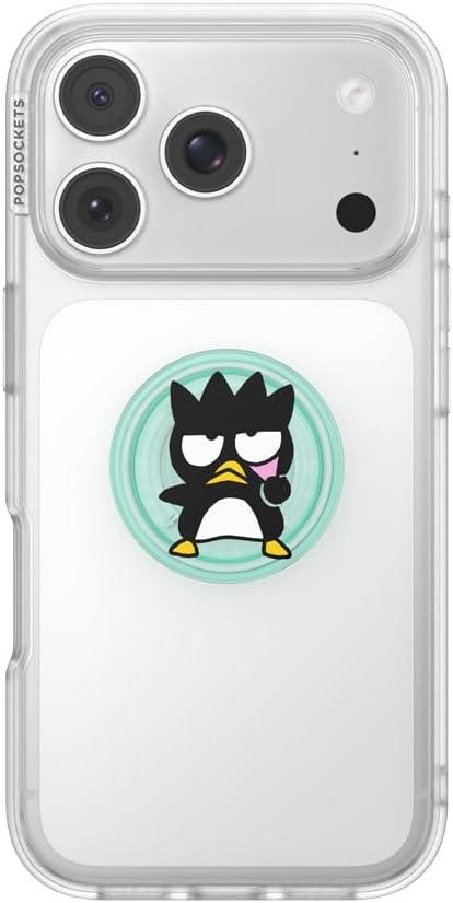 imagePopSockets Round Phone Grip Compatible with MagSafe Adapter Ring Included Phone Holder Wireless Charging Compatible Sanrio Dancing KeroppiBlue BadtzMaru Adhesive