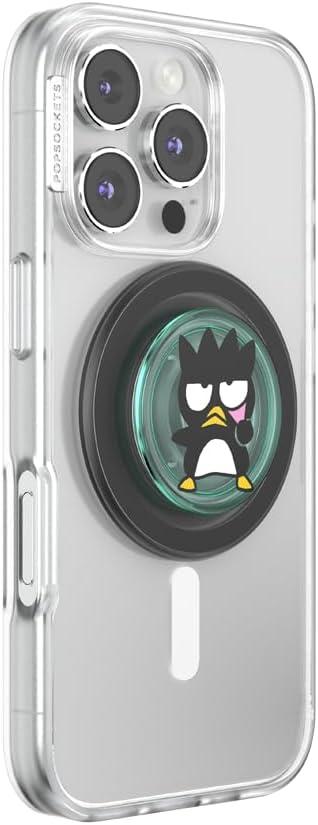 imagePopSockets Round Phone Grip Compatible with MagSafe Adapter Ring Included Phone Holder Wireless Charging Compatible Sanrio Dancing KeroppiBlue BadtzMaru