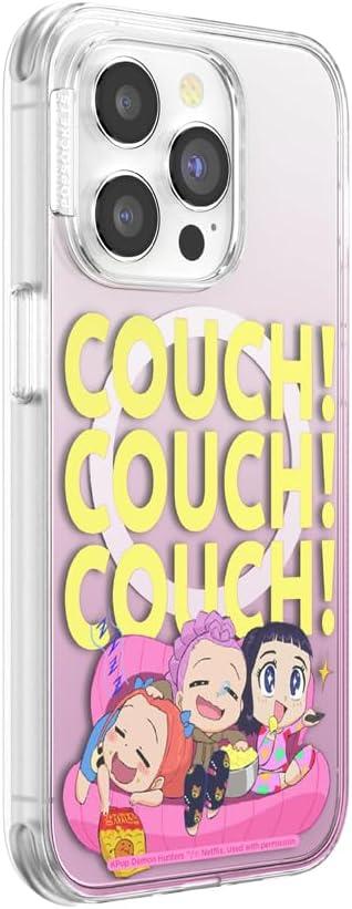 imagePopSockets iPhone 14 Pro Case with MagSafe Phone Case for iPhone 14 Pro Grip Sold Separately Wireless Charging Compatible Couch Couch Couch