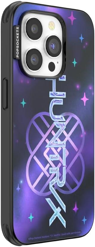 imagePopSockets iPhone 14 Pro Case with MagSafe Phone Case for iPhone 14 Pro Grip Sold Separately Wireless Charging Compatible Mirror Huntrix