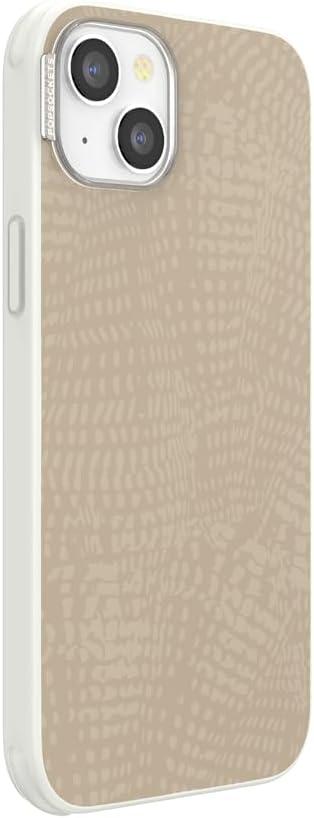 imagePopSockets iPhone 15 Case Compatible with MagSafe Phone Case for iPhone 15 Wireless Charging Compatible Case Only Cocoa UmberLatte Petrified