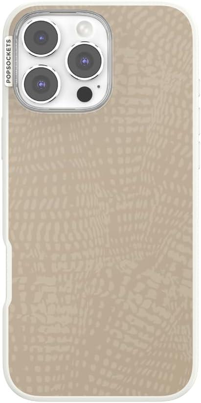 imagePopSockets iPhone 15 Case Compatible with MagSafe Phone Case for iPhone 15 Wireless Charging Compatible Case Only Cocoa UmberLatte Petrified