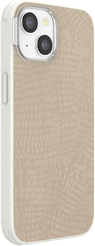 imagePopSockets iPhone 15 Case Compatible with MagSafe Phone Case for iPhone 15 Wireless Charging Compatible Case Only Cocoa UmberLatte Petrified