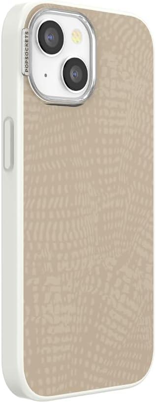 imagePopSockets iPhone 15 Case Compatible with MagSafe Phone Case for iPhone 15 Wireless Charging Compatible Case Only Cocoa UmberLatte Petrified