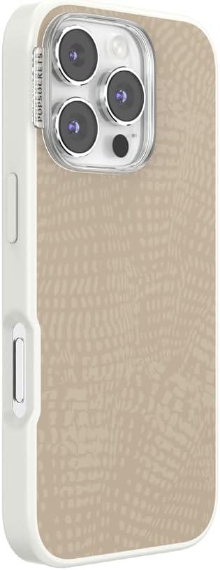 imagePopSockets iPhone 15 Case Compatible with MagSafe Phone Case for iPhone 15 Wireless Charging Compatible Case Only Cocoa UmberLatte Petrified