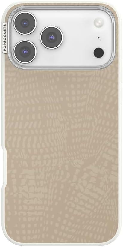 imagePopSockets iPhone 15 Case Compatible with MagSafe Phone Case for iPhone 15 Wireless Charging Compatible Case Only Cocoa UmberLatte Petrified