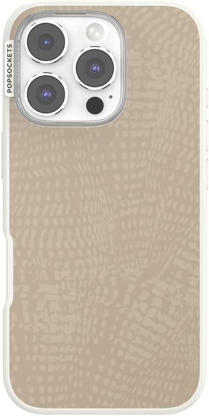 imagePopSockets iPhone 15 Case Compatible with MagSafe Phone Case for iPhone 15 Wireless Charging Compatible Case Only Cocoa UmberLatte Petrified