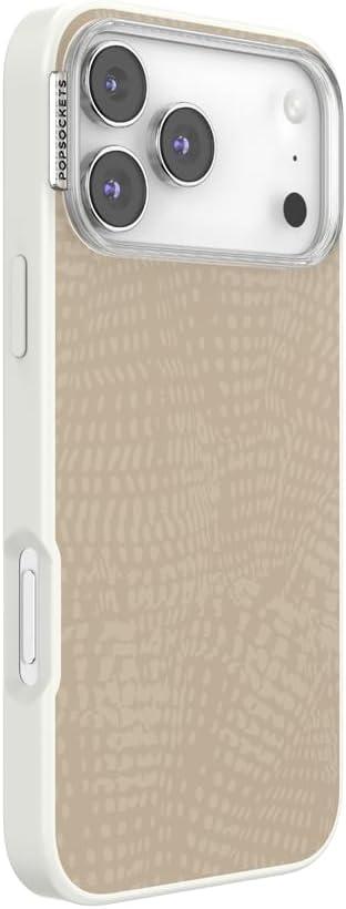 imagePopSockets iPhone 15 Case Compatible with MagSafe Phone Case for iPhone 15 Wireless Charging Compatible Case Only Cocoa UmberLatte Petrified