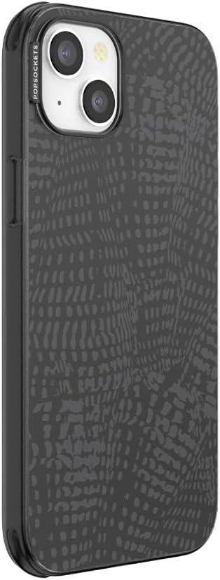 imagePopSockets iPhone 15 Case Compatible with MagSafe Phone Case for iPhone 15 Wireless Charging Compatible Case Only Cocoa UmberObsidian