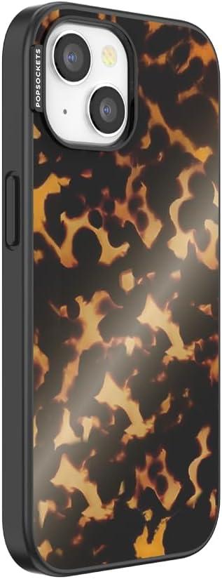 imagePopSockets iPhone 15 Case Compatible with MagSafe Phone Case for iPhone 15 Wireless Charging Compatible Case Only Tortoiseshell