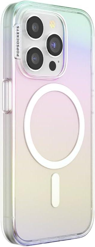 imagePopSockets iPhone 15 Plus Case Compatible with MagSafe Phone Case for iPhone 15 Plus Wireless Charging Compatible Case Only LatteShimmer