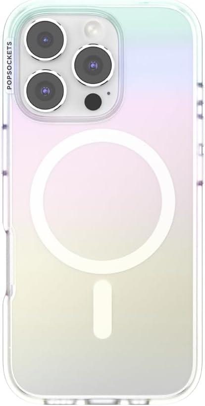 imagePopSockets iPhone 15 Plus Case Compatible with MagSafe Phone Case for iPhone 15 Plus Wireless Charging Compatible Case Only LatteShimmer