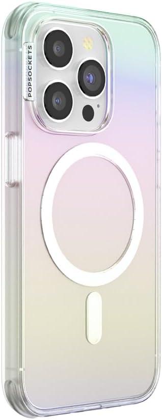 imagePopSockets iPhone 15 Plus Case Compatible with MagSafe Phone Case for iPhone 15 Plus Wireless Charging Compatible Case Only LatteShimmer