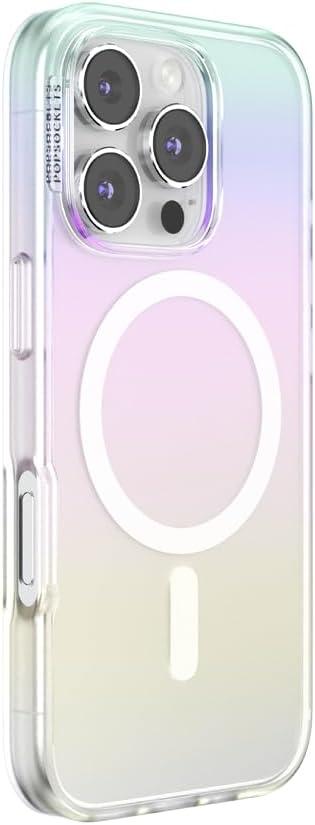 imagePopSockets iPhone 15 Plus Case Compatible with MagSafe Phone Case for iPhone 15 Plus Wireless Charging Compatible Case Only LatteShimmer