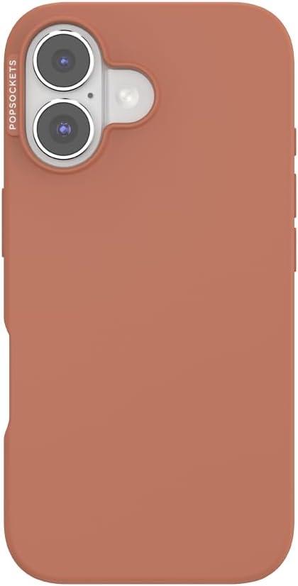 imagePopSockets iPhone 15 Plus Case Compatible with MagSafe Phone Case for iPhone 15 Plus Wireless Charging Compatible Case Only LatteTerraCotta