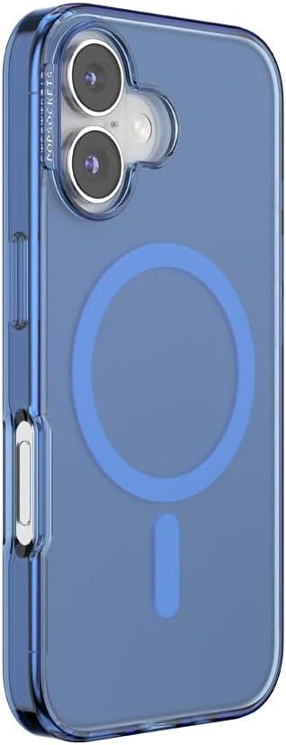 imagePopSockets iPhone 15 Plus Case Compatible with MagSafe Phone Case for iPhone 15 Plus Wireless Charging Compatible Case Only LatteVermeer Blue