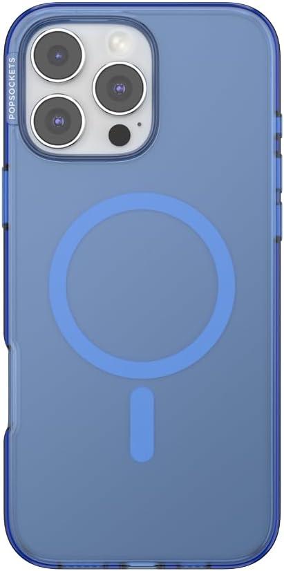 imagePopSockets iPhone 15 Plus Case Compatible with MagSafe Phone Case for iPhone 15 Plus Wireless Charging Compatible Case Only LatteVermeer Blue