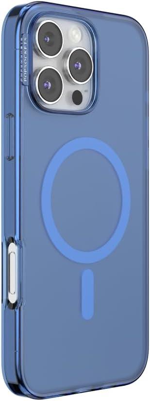 imagePopSockets iPhone 15 Plus Case Compatible with MagSafe Phone Case for iPhone 15 Plus Wireless Charging Compatible Case Only LatteVermeer Blue