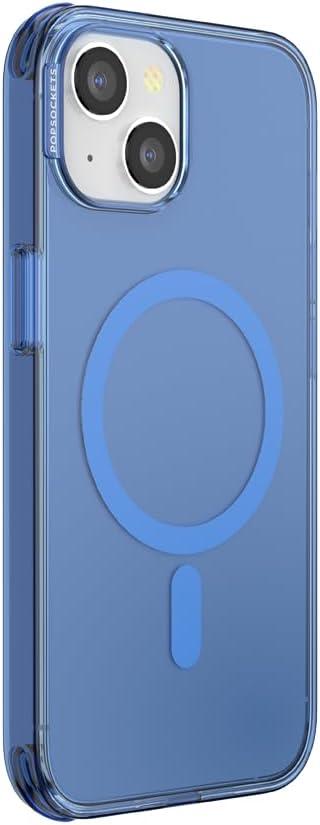 imagePopSockets iPhone 15 Plus Case Compatible with MagSafe Phone Case for iPhone 15 Plus Wireless Charging Compatible Case Only LatteVermeer Blue