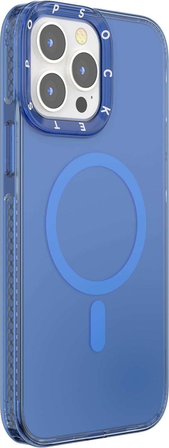 imagePopSockets iPhone 15 Plus Case Compatible with MagSafe Phone Case for iPhone 15 Plus Wireless Charging Compatible Case Only LatteVermeer Blue