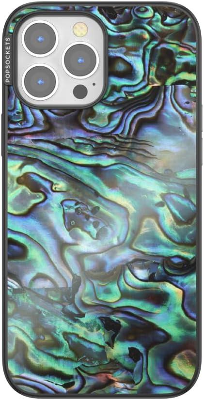 imagePopSockets iPhone 15 Pro Case Compatible with MagSafe Phone Case for iPhone 15 Pro Wireless Charging Compatible Case Only Cute PopSockets GinghamAlbalone