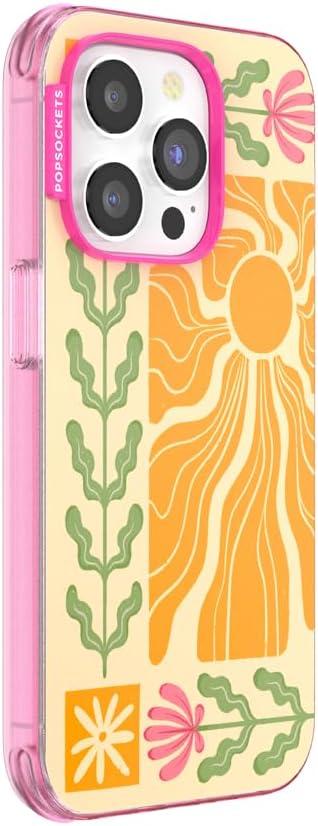 imagePopSockets iPhone 15 Pro Case Compatible with MagSafe Phone Case for iPhone 15 Pro Wireless Charging Compatible Case Only Cute PopSockets GinghamDesert Mosaic