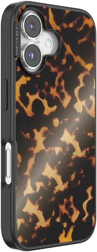 imagePopSockets iPhone 16 Case Compatible with MagSafe Phone Case for iPhone 16 Wireless Charging Compatible Case Only Tortoiseshell