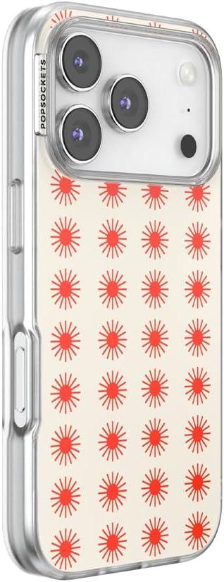 imagePopSockets iPhone 16 Plus Case Compatible with MagSafe Phone Case for iPhone 16 Plus Wireless Charging Compatible Case Only Desert MosaicWestern Sun