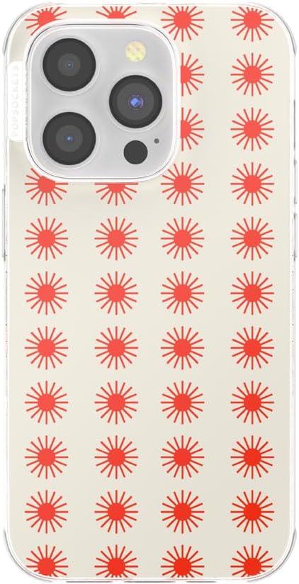 imagePopSockets iPhone 16 Plus Case Compatible with MagSafe Phone Case for iPhone 16 Plus Wireless Charging Compatible Case Only Desert MosaicWestern Sun