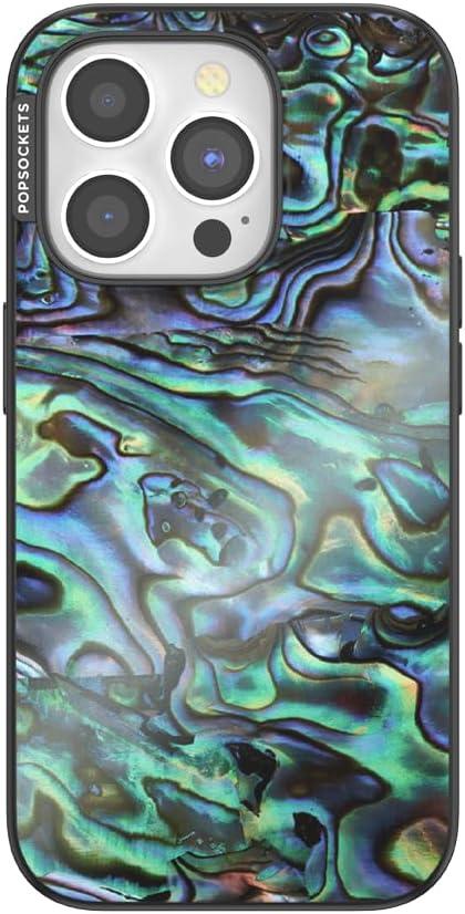 imagePopSockets iPhone 16 Pro Case Compatible with MagSafe Phone Case for iPhone 16 Pro Wireless Charging Compatible Case Only Buffalo CheckAlbalone